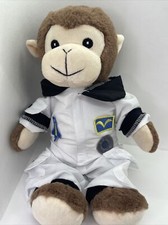Animal land Brown Monkey Astronaut 13 inch Stuffed Plush W White Suit Toy Soft