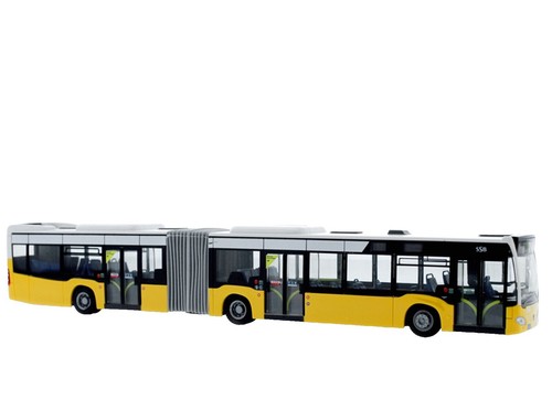 AWM Mercedes-Benz Actros LH MP2 + Semi Tautliner DHL - Échelle 1/87 HO, Jaune, Occasion