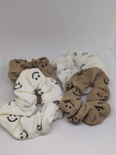 Smile Scrunchies 2-Packs Soft Hair Scrunchies Long Hair Scrunchies- SHIPS FREE