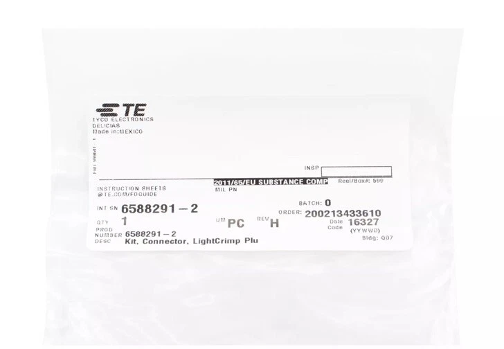 TE Connectivity 6588291-2 Lightcrimp Fiber Optic Connector OM3 SC MM 50UM - Image 4 of 4