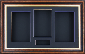 Image Is Loading Large 3D Mahogany Gold Shadow Box Display Amp Image Is Loading Large 3D Mahogany Gold Shadow Box Display Amp