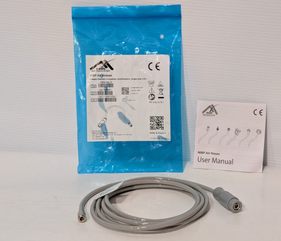 HSM-40-15 NIBP Draeger-Siemens Compatible Adult/Pediatric Single Tube Air Hose