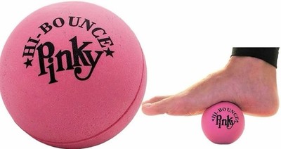 Set Of 2 Hi-Bounce PINKY BALL Toy Pink Rubber Massage Therapy Foot/Back. Classic
