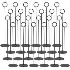 24PK Table Number Holders Place Card Holders 12 Inch Table Card Holders Steel...