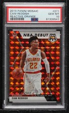 2019 Panini Mosaic NBA Debut Reactive Orange Prizm Cam Reddish PSA 10 GEM MT 2a9