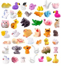 45 Pcs Mini Resin Animals Miniature Animal Figurines Tiny Resin Figurines Min...