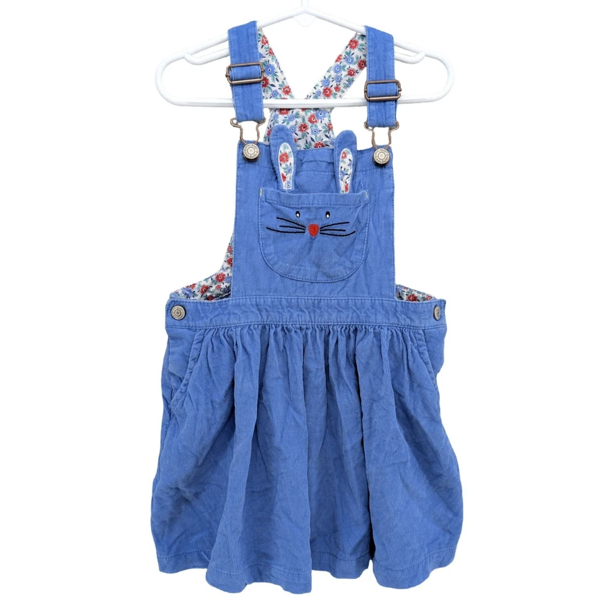Top Boden Sans Manches En Coton 100% Orange Fluo Avec Broderie Lapin, Taille 11-12 Ans, Neuf Avec étiquettes