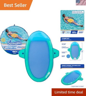 Swimways Spring Float  Suncatcher - Inflatable Pool Lounger with Pillow