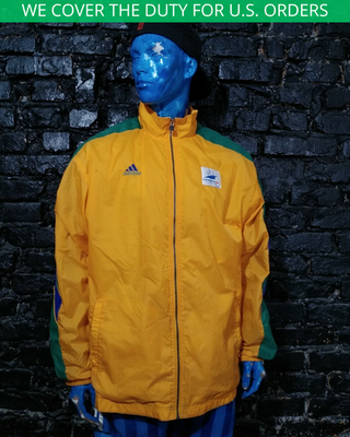 Brazil Team Adidas Vintage Jacket With Zipped France 98 World Cup