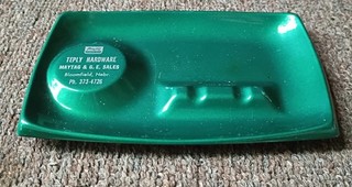 Vintage TEPLY HARDWARE (MAYTAG DEALER) Metal ASHTRAY...Bloomfield Nebraska