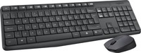 Logitech Pc Tastatur- Maus Set MK235 Wireless Desktop Schwarz Kabellos