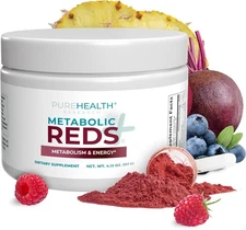 PUREHEALTH RESEARCH Reds Superfoods Powder ,Only 10 Calories Fruit and Vegetable