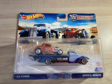 Hot wheels Team Transport '32 Ford Hot Rod + Speed waze truck on Real Riders new