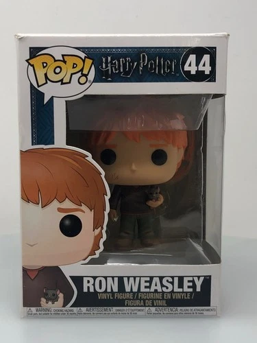 Funko POP! Harry Potter Ron Weasley with Scabbers #44 Vinyl Figure DAMAGED BOX