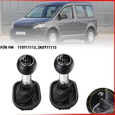 2X SCHALTKNAUF SCHALTHEBEL 6-GANG FÜR VW CADDY 3 2K Touran 1T1 1T2 1T3 1T0711113