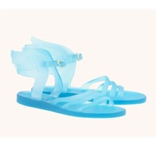 Acient Greek Sandals US 7 Jelly Shoes Ikaria Ocean Blue EUR38 Made in Italy $150
