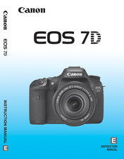 Canon EOS 7D Digital Camera User Owner Instruction Manual