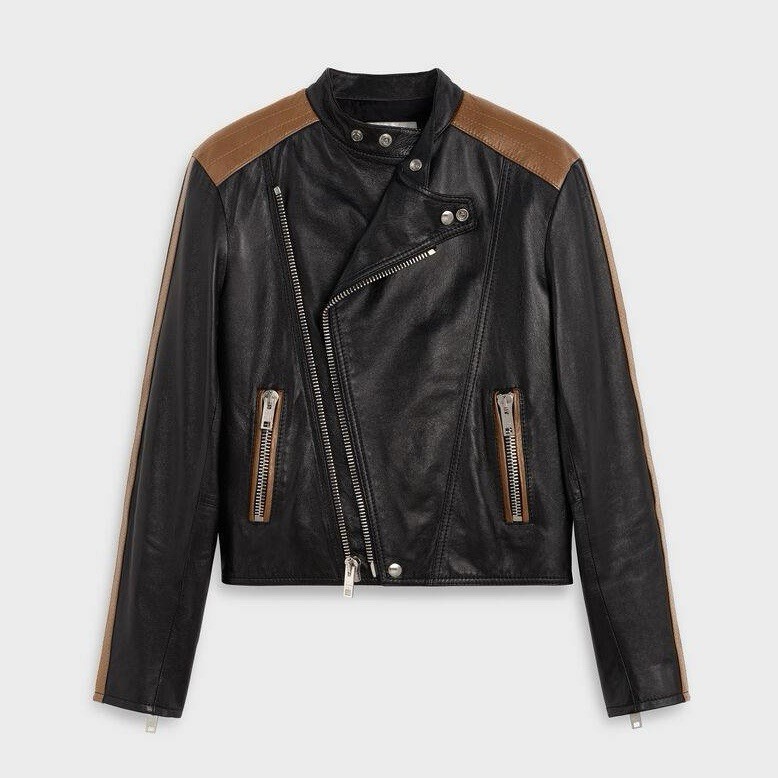 Celine Cafe Racer Leather Jacket In Large | eBay