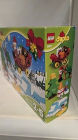 LEGO&reg; DUPLO&reg; 10837 Santa's Winter Holiday NEW in Box! Santa Sled and Reindeer!
