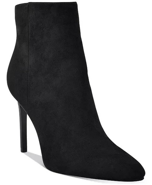 GUESS Botines  37 Ankle Boots TABARE black suede heel women's NIB