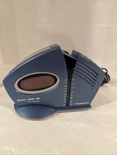 Vintage WACKY WAKE-UP Alarm Clock Metallic Blue Soundesign :1