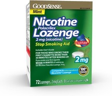 Nicotine Polacrilex Lozen 2 mg nicotine , Mint Flavor, S