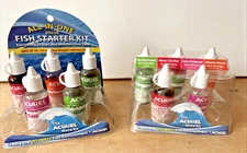 2 Aquarium water conditioner Acurel Fish Kits. Dechorinator, Vitamins,Clarifier