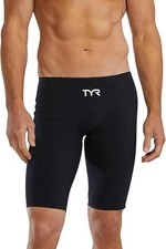 *NWT* TYR Men's Invictus Solid Jammer ~ Black ~ FINA app ~ Swimming ~ Size: 26