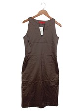 HALLHUBER Businesskleid Damen Gr. 40/L Braun Elegant Ärmellos Midi