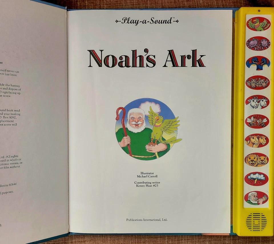 Noah's Ark Play A Sound Vintage Interactive Book - Image 3 of 4