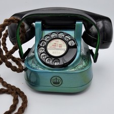Vintage Belgian Bell Telephone Bakelite & Metal  1950s.M F G Company.