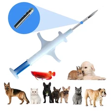 20 Pack ISO Pet ID Microchip Tags Universal Standard 134.2Khz FDX-B Smaller S...
