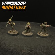 Pro Painted 28mm Bolt Action US Marines USMC HQ Team METAL WW2 Warlord Games