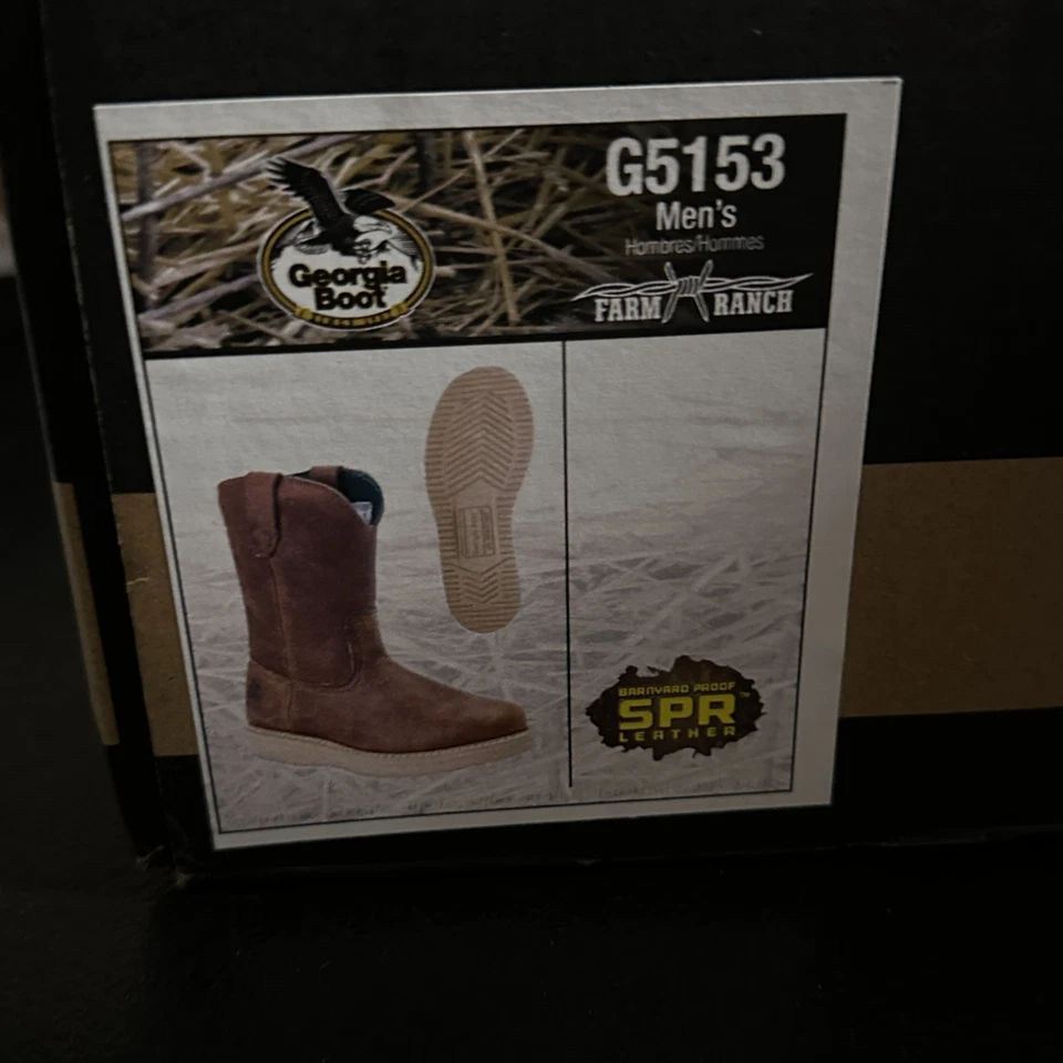 Georgia Boot Marrón 12" Bota de Trabajo Para Hombre 12 G5153 NUEVO Foto 2 de 3