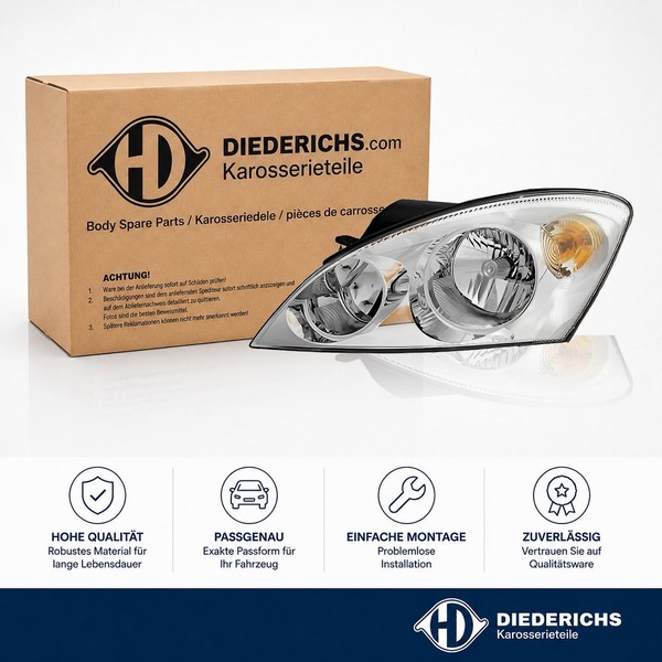 Hauptscheinwerfer Links Diederichs 6553081 FÜR KIA Frontscheinwerfer Frontlicht-image