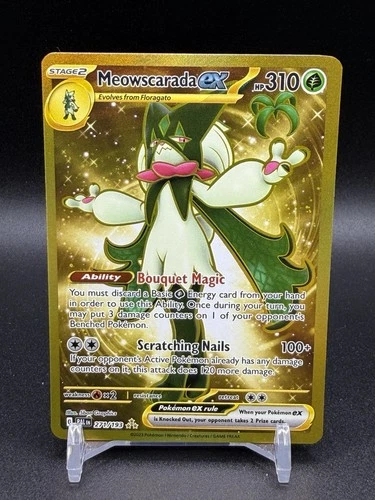Meowscarada ex 271/193 PAL Paldea Evolved NM Gold Hyper Rare Pokemon TCG