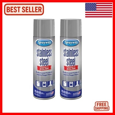 Ultimate Water-Based Stainless Steel Cleaner   15 oz Foam Pack of 2 for Strea...