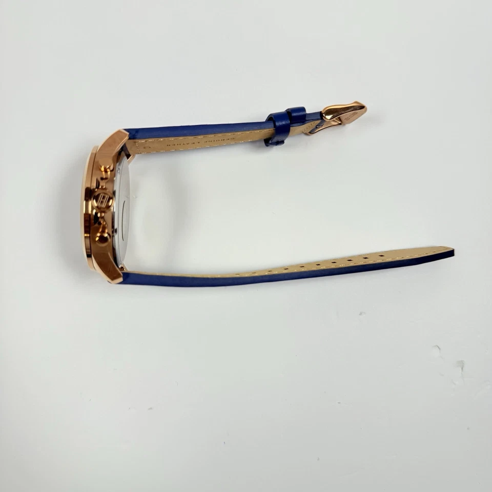 Tommy Hilfiger Henry 1710475 Blue Dial Blue Leather Strap Men’s Watch - Image 2 of 4