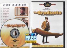 The Graduate (DVD, 1967) Dustin Hoffman Classic Disc & Cover Art Only U.S. Issue