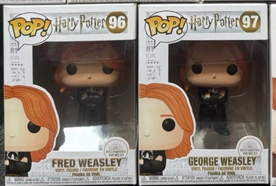 Funko Pop Harry Potter, George & Fred Weasley Zwillinge 96 97, OVP Figuren