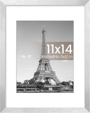 11x14 Picture Frame, Display Pictures 8x10 with Mat or 11 x 14 Without, Wall Han