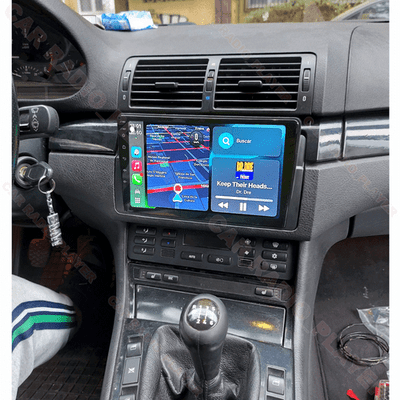HiFi] CAMECHO Android 15 Carplay Autoradio per BMW E46 Radio (1999-2005) con Navigatore GPS, Schermo da 9 Pollici con Car play Android Auto Bluetooth RDS WiFi +Telecamera Posteriore