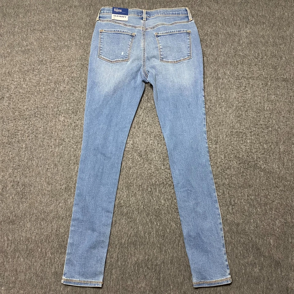 Jeans Old Navy Niñas Talla 14 Tiro Alto Rockstar Super Ajustados Jeggings NUEVOS NUEVOS CON ETIQUETAS Foto 2 de 4