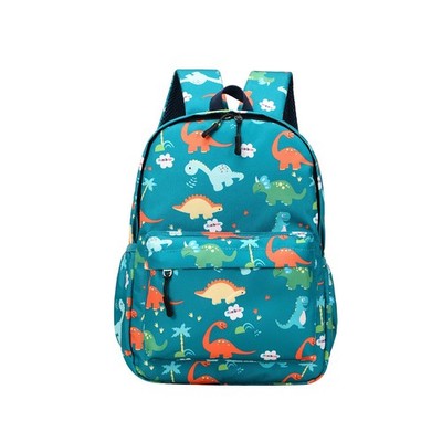 TOPWAYS Mini Dinosaurier Kinder Rucksack, Jungen Mädchen Kleinkind Tasche Einheitsgröße, grün 