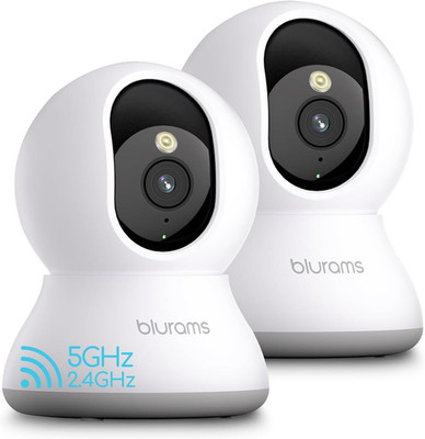5G Cameras for Home Security, 360 Degrees PTZ Indoor Camera, 2K Dual-Band WiFi6