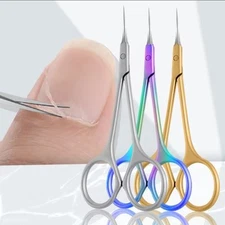 Manicure Cuticle Scissors Pointed  Tip, Eyebrow Ear Nose Hair Trimming
