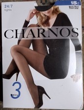 Image of Charnos 24/7 - 15 denier tights - 3 pairs, Barely Black, XL