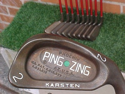 Matching #s Ping Zing Beryllium Copper Golf Clubs Set Irons 2-SW New Super Grips