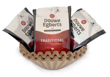 45 Douwe Egberts Traditional Filter Coffee Sachets, 45 x 50g + Filters 18.78 per kilo