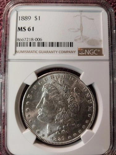 1889 Morgan Silver Dollar NGC MS 61